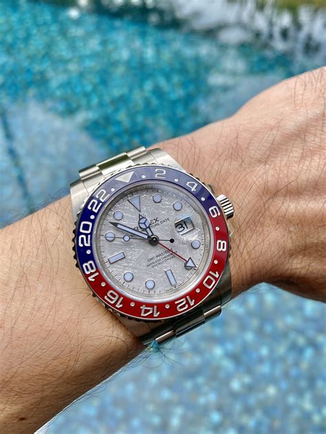 rolex gmt master meteorite|rolex gmt meteorite for sale.